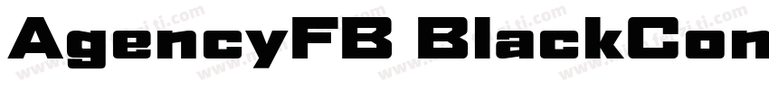 AgencyFB BlackConden字体转换
